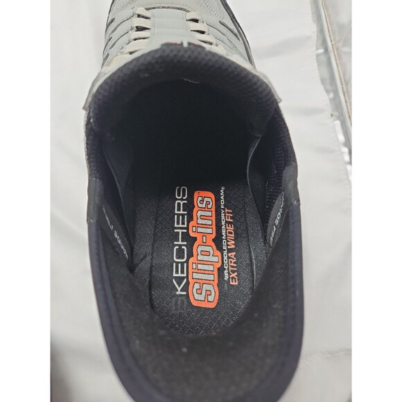 Skechers Slip Ins After Burn Ridgeburn Shoes Gray Mens Size 12 main image 4